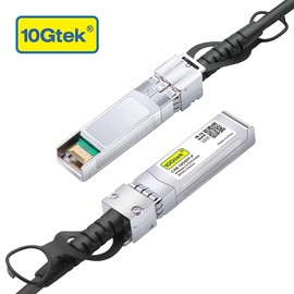 10Gtek SFP+ DAC Twinax Cable 2.5 m (8.2 ft), 10G SFP+ to SFP+ Direct Attach Copper Passive Cable for Cisco, Ubiquiti UniFi, TP-Link, Netgear, D-Link, Zyxel, Mikrotik and More