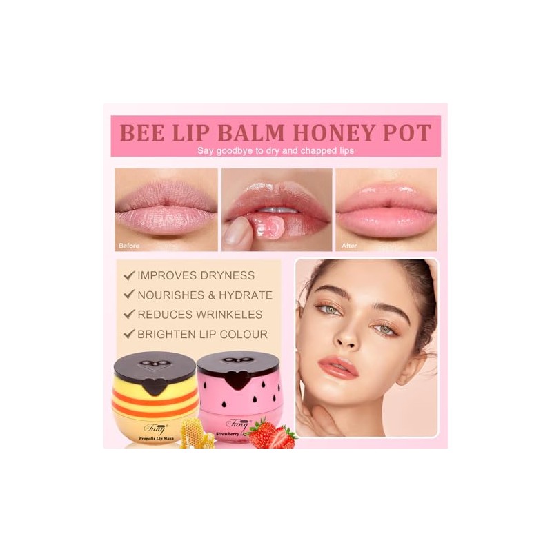 Bálsamo Labial de Abeja en Tarro de Miel Bee Lip