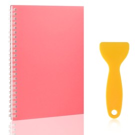 MOZEAT LENS Sticker Collecting Album with Spatula, A5 Size Blank Reusable Sticker Book Adult Sticker Storage Book Sticker Notebook Label Organizer Album for Collecting Stickers 8.3'' x 5.8''