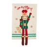 Mud Pie Nutcracker Dangle Towel, Merry, 21" x 14"