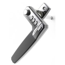 HOME IT 25202 SecuraLink-R Window Handle with Code Lock for Right Stop Silver