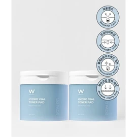 1+1 Renewal Hydro Vial Toner Pad Vegan Cosmetics Skin Doctor Toner 130 Sheets / 1+1 리뉴얼 하이드로 바이알 토너 패드 비건 화장품 스킨 닥토 닦토 130매