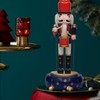 KI Store Musical Box Sculpture Nutcracker Figure Blue 32 cm