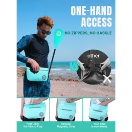 niphean IPX7 Waterproof Dry Bag with Magnetic One-Hand Closure, Durable Waterproof Bag for Kayaking, Paddle Board, Beach, Swimming, Multi-Wear Fanny Pack Style, Dry Bags for Men & Women Outdoor Use