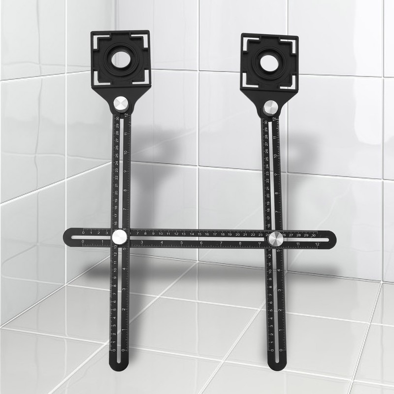 Multi functionalDual head Universal Adjustable Ruler Ceramic Tile Opening Hole