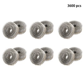 findmall 3600 Count 2-Inch x .090-Inch Ring Shank 304 Stainless Steel Siding Nails 15-Degree Collated Wire Coil Siding Nails for Cement Board Siding or Fencing Applications