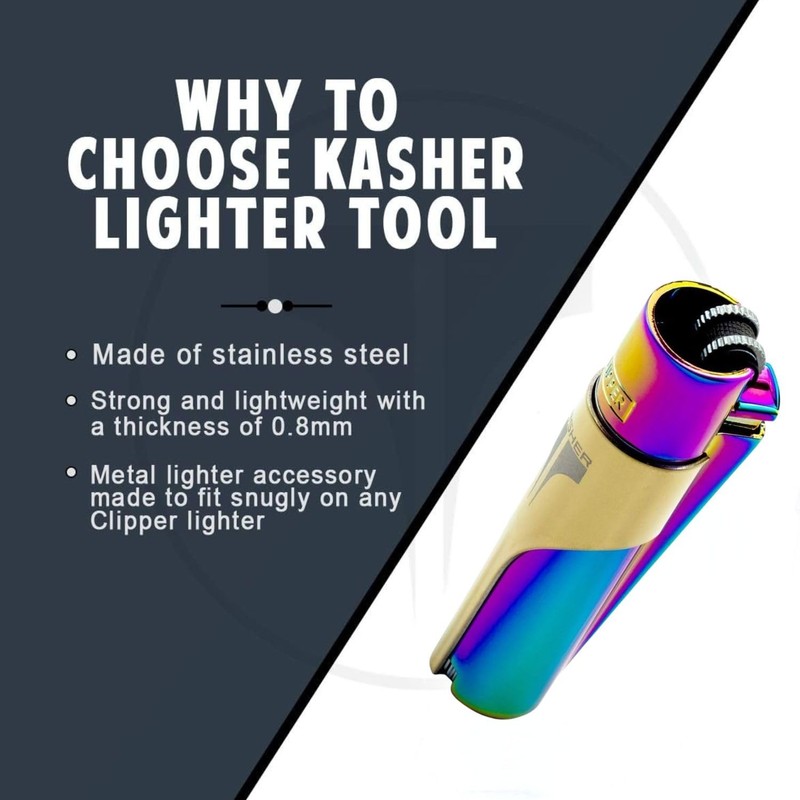 Kasher’s Metallic Multipurpose Lighter Tool - A Stunning Combo of