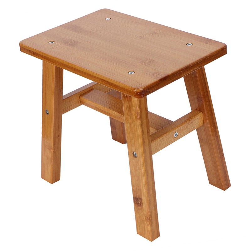 Multipurpose Small Bamboo Stool Low Stool Children Bench for Home
