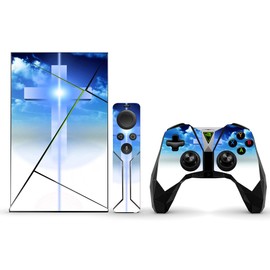 MightySkins Skin Compatible with NVIDIA Shield TV wrap Cover Sticker Skins Cross