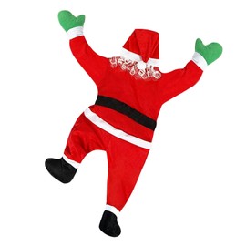 3.6 Ft Christmas Hanging Santa Claus Outdoor Decorations Large Climbing Santa Xmas for Outside Roof Window Balcony Gutter Door Wall Yard Indoor Home Hanging Ornaments (3.6 Ft)