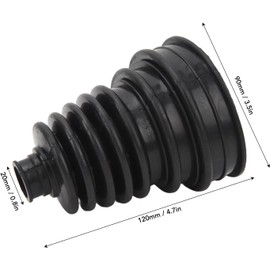 2 CV Boot Kits (Axle Boot Kits) with 4 Stainless Steel Clamps and 1 Grease Tube – Universal CV Joint Boot for Axle Shaft Size 19mm-24mm, Protects CV Axle