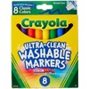 Crayola New ! 8 counts Crayola Ultra-Clean Washable Markers Nontoxic