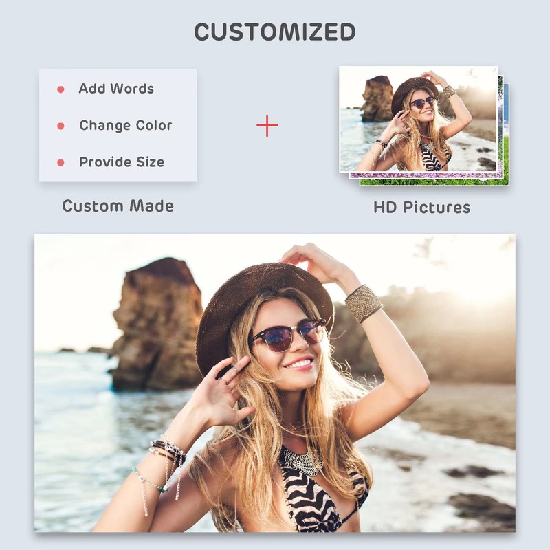 CORFOTO 8x6ft Fabric Beach Palm Tree Backdrop for Photography Sunset