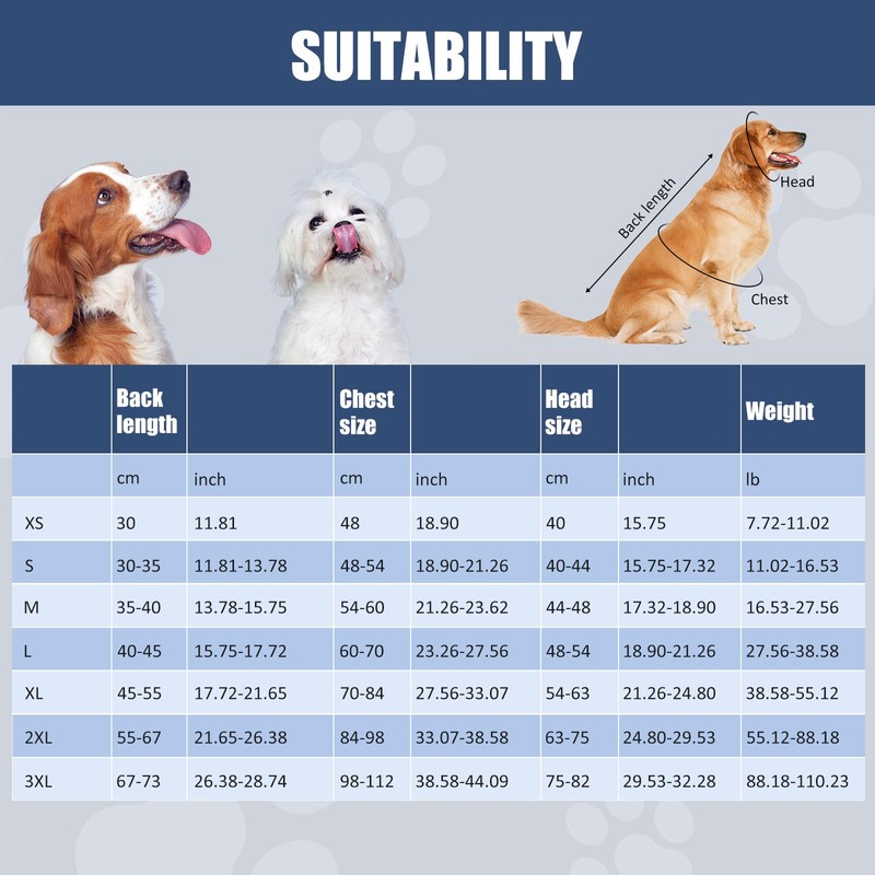 Avont Impermeable para Perro, Ropa de Lluvias de Diseño Reflectante