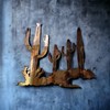 Arizona Cactus Metal Wall Art - Copper Plated - 16"