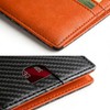 BOMPOW Carbon Fiber 14-Slot Men's Slim Wallet Bifold Card Holder