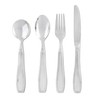 Weighted 7 oz Eating Utensils by Celley, 4pc Stainless Steel