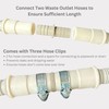 Extendable Washing Machine Hose, Drain Pipe Replacement or Extension Kit,