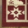 RUGSREAL Christmas Area Rug Farmhouse Decorative Area Rug Rustic Buffalo