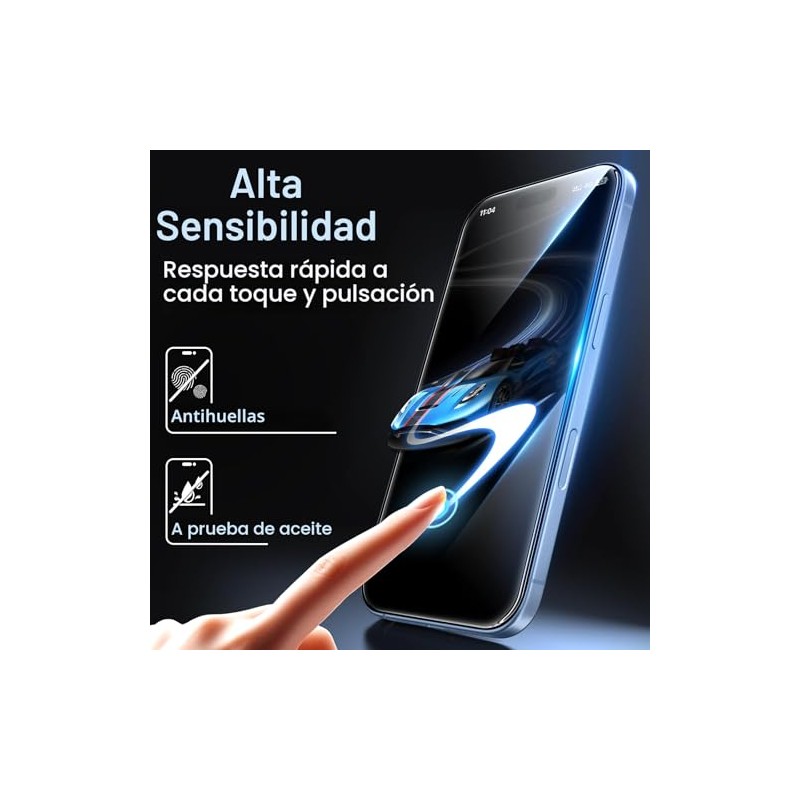 JETech Protector de pantalla para iPhone 17 de 6.3 pulgadas,