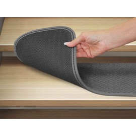 House, Home and More Set of 15 Skid-Resistant Carpet Stair Treads - Gray - 8 Inches X 30 Inches