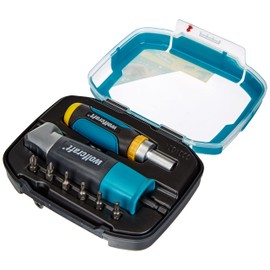 wolfcraft Drawer Screwdriver Set, 8 Pcs. I 1001000 I Set for drilling and screwing in difficult-to-access places