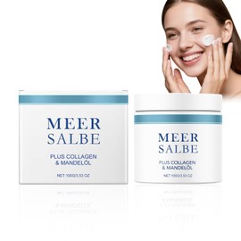 HASAIKA® leichte Gesichtscreme, Aktiv Meersalbe gegen für Körper und Gesicht, Intensiv feuchtigkeitsspendend und pflegend für alle Hauttypen geeignet (100 g)