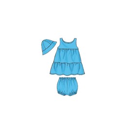 BUTTERICK PATTERNS B5017 Infants' Top, Dress, Panties, Shorts, Pants and Hat