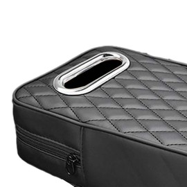 Ronyme Arm Rest Pad Car Armrest Cushion, Interior Accessories with Storage Pocket, Armrest Box Mat Center Console Cover for Auto, Black