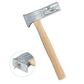 Magnetic Roofing Hammer with Sliding Gauge and Utility Knife,All-in-One Roof Repair Tool for Shingles, Felt Caps and Nails,Efficient Magnetic Hatchet for Professional and DIY Roofing