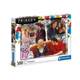 Clementoni 35090, Friends Puzzle for Children and Adults - 500 Pieces, Ages 10 Years Plus Multi Coloured