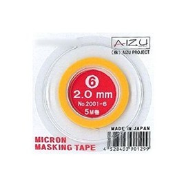 mikuronmasukingute-pu 6 2.0 mm Wide x 5 m Roll