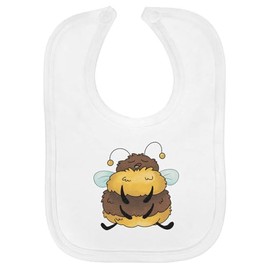 'Sleepy Bumble Bee' Soft Cotton Baby Bib (BI00059407)