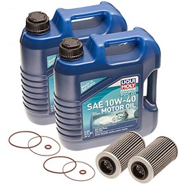 2 Pack Oil Change Kit W/Filter for SeaDoo GTI GTR GTX RXP RXT Wake 2016 & Up