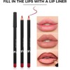 Juego de 12 delineador de labios, delineador labios de Larga