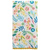 Karma Pressed Flowers Tea Towel - 100% Cotton Hand Towels