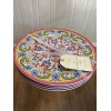 Artisan De Luxe Melamine Spanish Tile Medallion Dinner Plates 8.5”