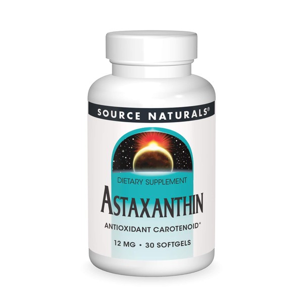 Source Naturals Astaxanthin 12mg, Antioxidant Carotenoid - 30 Softgels