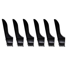 JSP Manufacturing Black or White Dock Piling Line Holder Hook - Store Your Dock Lines/Ropes (6, Black)