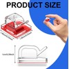 50 Piezas Clips Organizador de Cables Autoadhesivo, Transparente