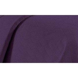 Linen Plus Luxury Oversized Coverlet Embossed Bedspread Set Solid Purple King/California King Bed Cover New # Ashley