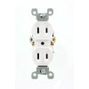 Leviton 223-W 15 Amp, 125V, Duplex Receptacle, Residential Grade,...
