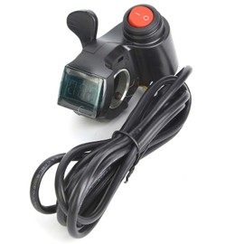 E‑Bike Thumb Throttle LCD Display Digital Battery Voltage Power Switch for Electric Vehicle