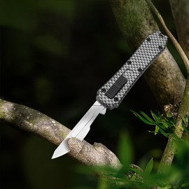 Caressolove Switch Blades Utility Knife, Automatic Knife Push Button, Retractable Utility Knife Box Cutter with 10PCS 24# Blades, Pocket Scalpel Knife