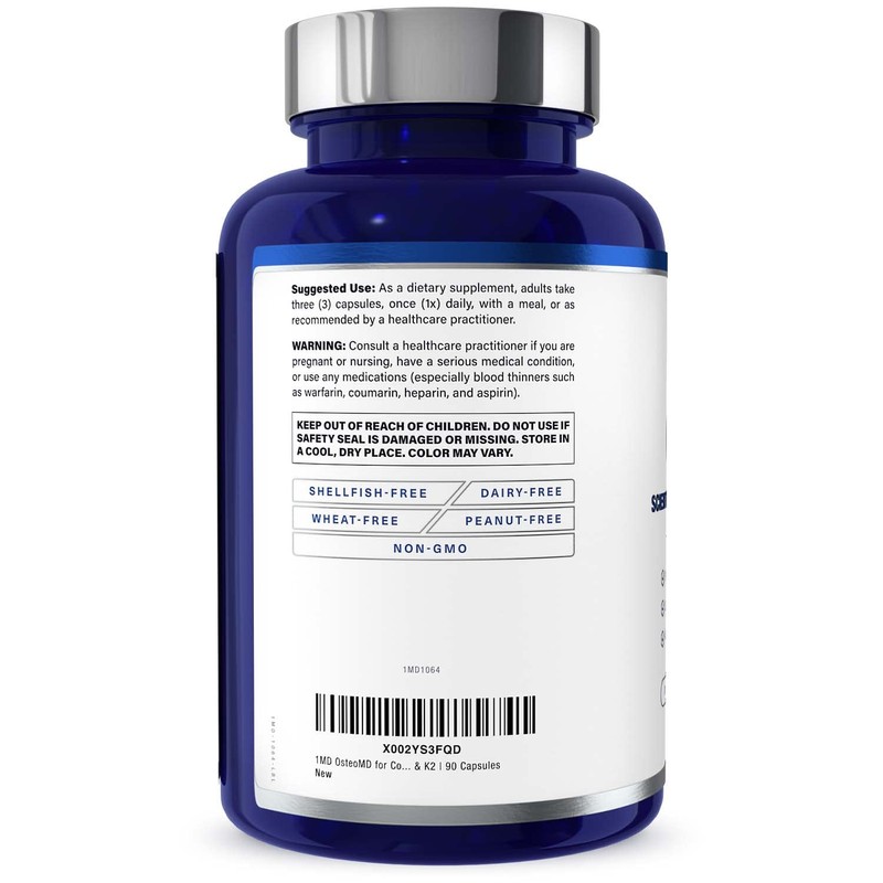 1MD Nutrition OsteoMD for Comprehensive Bone Support | with Calcium