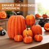 SHIFANQI 7Pcs Artificial Pumpkins, Fall Fake Foam Pumpkin Decor, Autumn