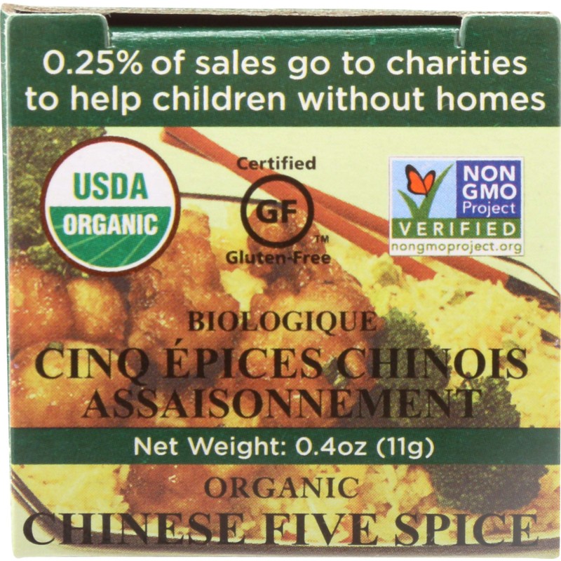 Spicely Organic Seasoning Chinese Five Spice 0.40 Ounce ecoBox Certified