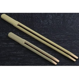 CANAPE KING Wooden Two Prong Skewer - 100 Pcs Disposable Eco-Friendly Bamboo Cocktail Food Picks Fruit Long Prongs Forks - Ideal for Appetisers Barbecues Grill (15cm)