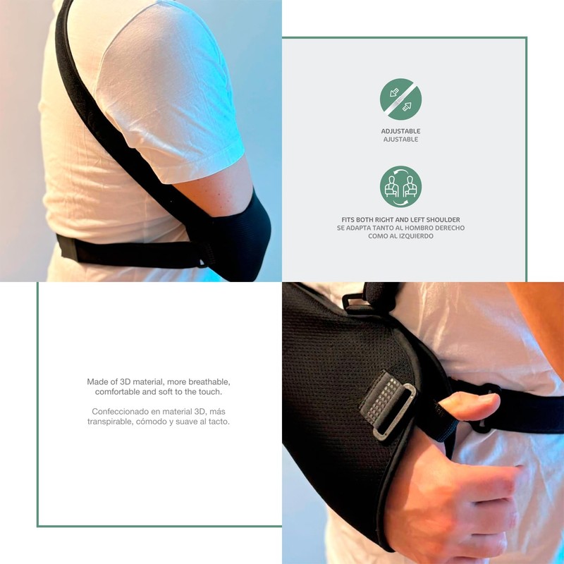 Ortones - Adjustable Arm Sling for Arm and Shoulder with