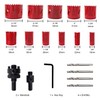 FEWELL 16PCS M42 Bi-Metal Hole Saw Kit with 8% Cobalt,